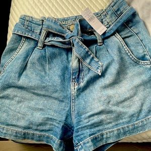 AE paper bag mom short size 0